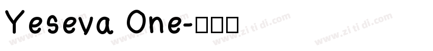 Yeseva One字体转换